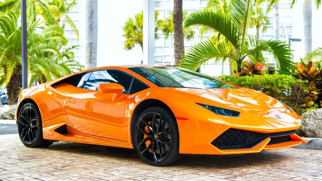 Lamborghini parked